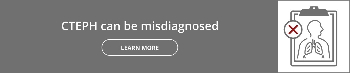 CTEPH can be misdiagnosed