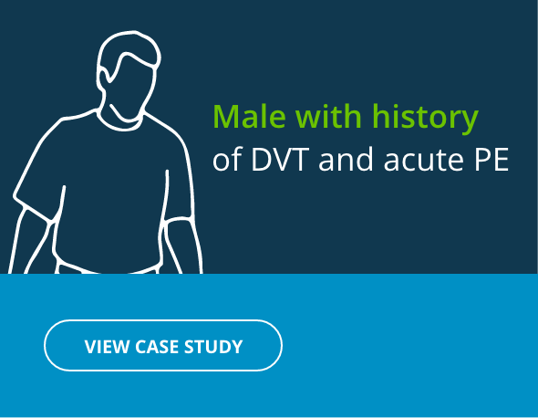 history of DVT radiology case study