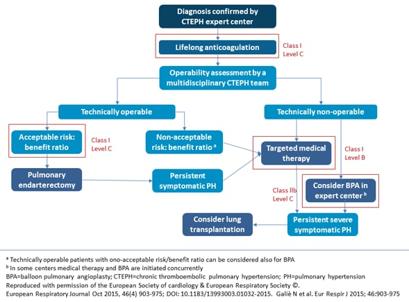 CTEPH treatment algorithm CTEPH treatment algorithm